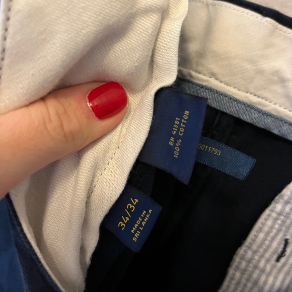 Polo Ralph Lauren Men's Flat Front Navy Pants, 34X34 - Picture 3 of 4